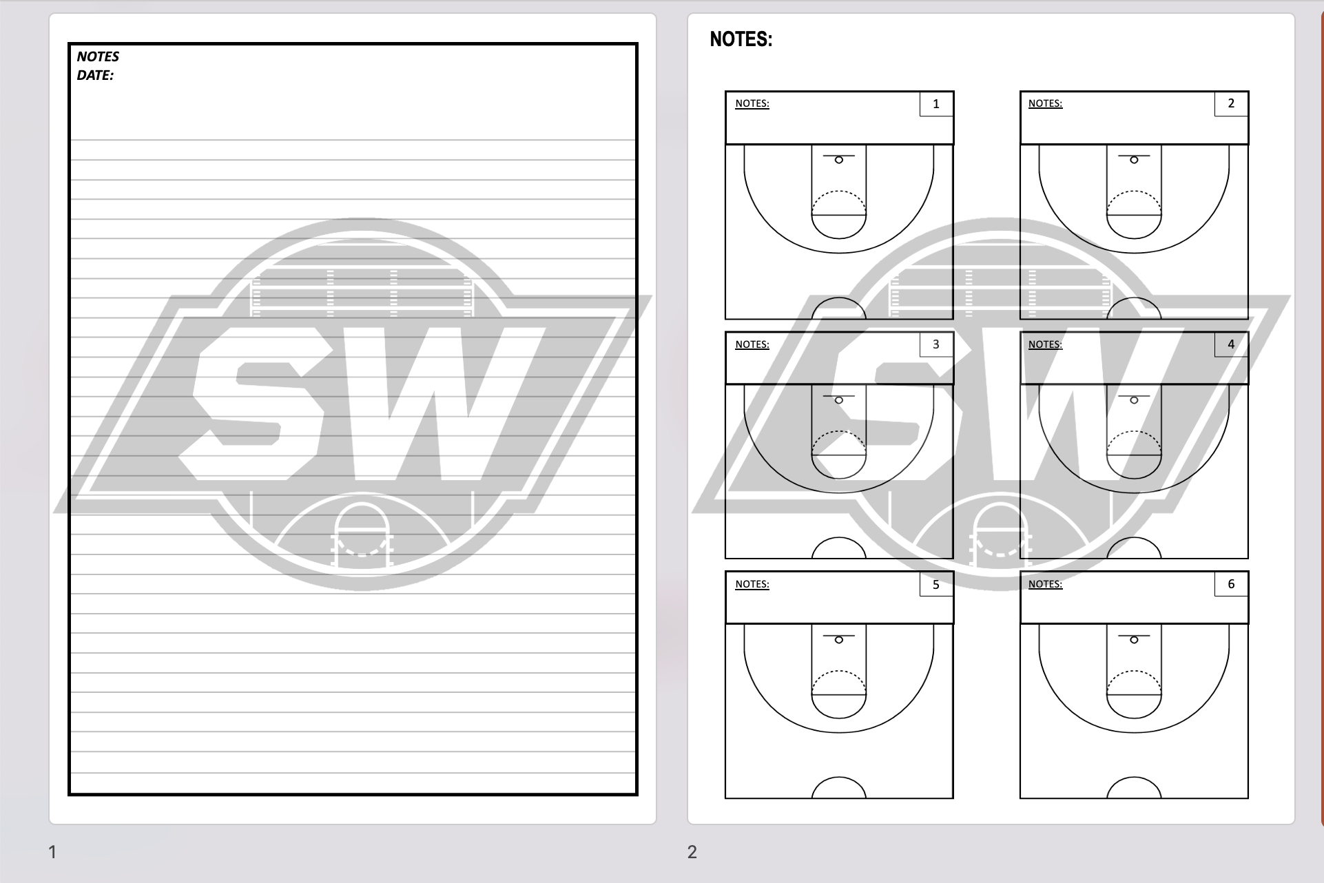 Basketball Clinic Book | Sports Workbook