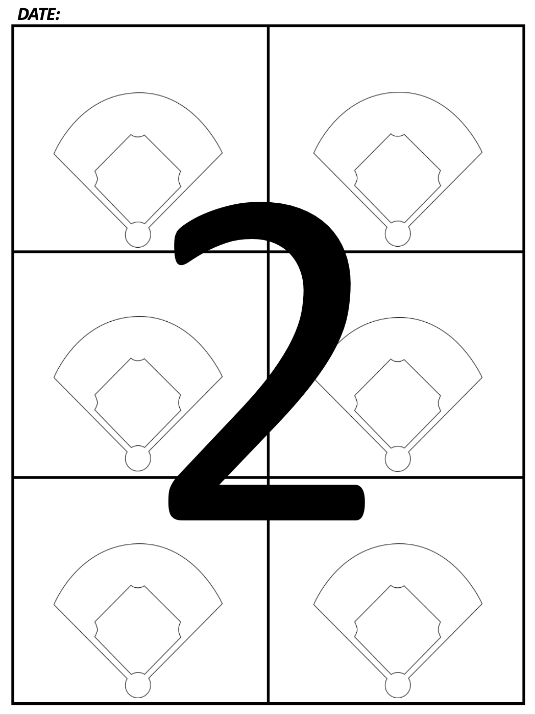 Baseball Pitching Chart Template